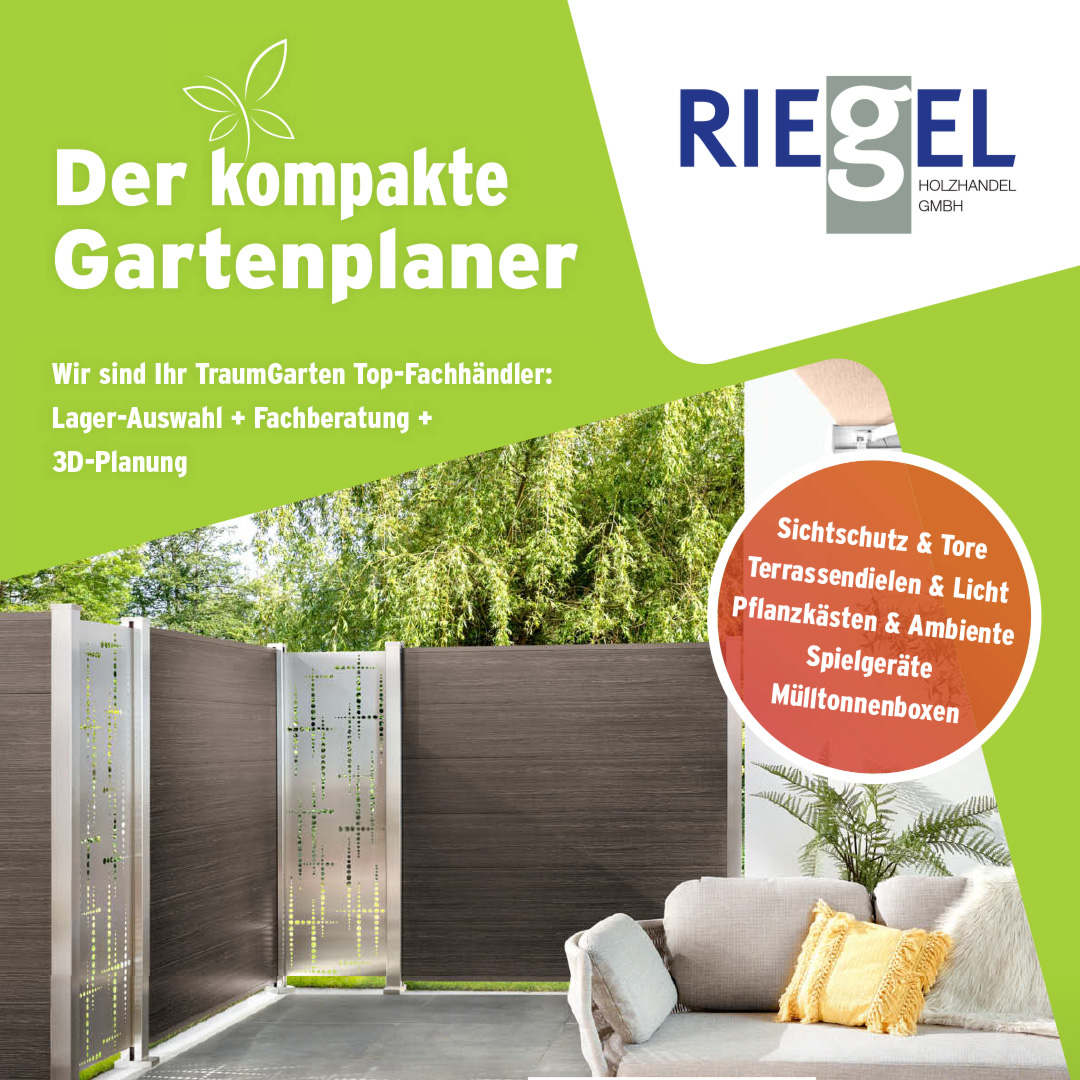 Titelbild Katalog Riegel Gartenlaner 2024