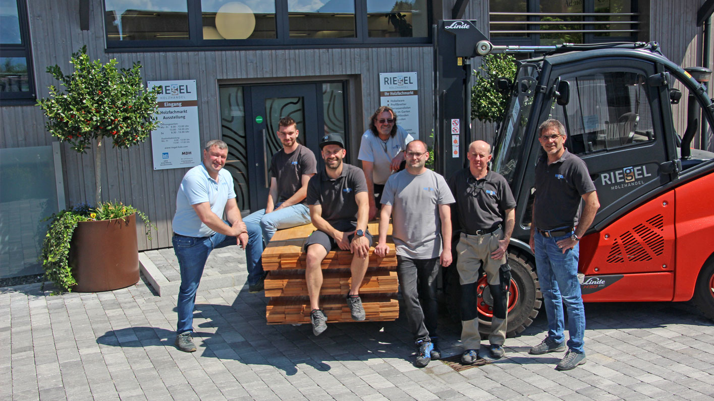 Das Team vom Riegel Holzhandel in Ainring / Hammerau